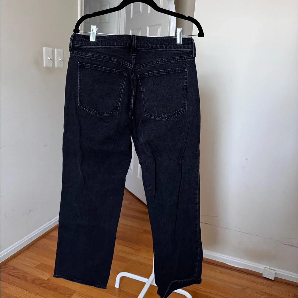 Abercrombie & Fitch Black The baggy low rise Curve Love jeans - Picture 3 of 4